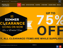 Tablet Screenshot of peerlessfurniture.com